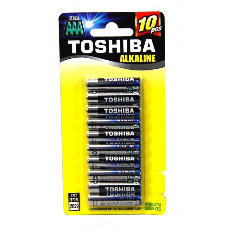 Toshiba Alkaline AAA10PK