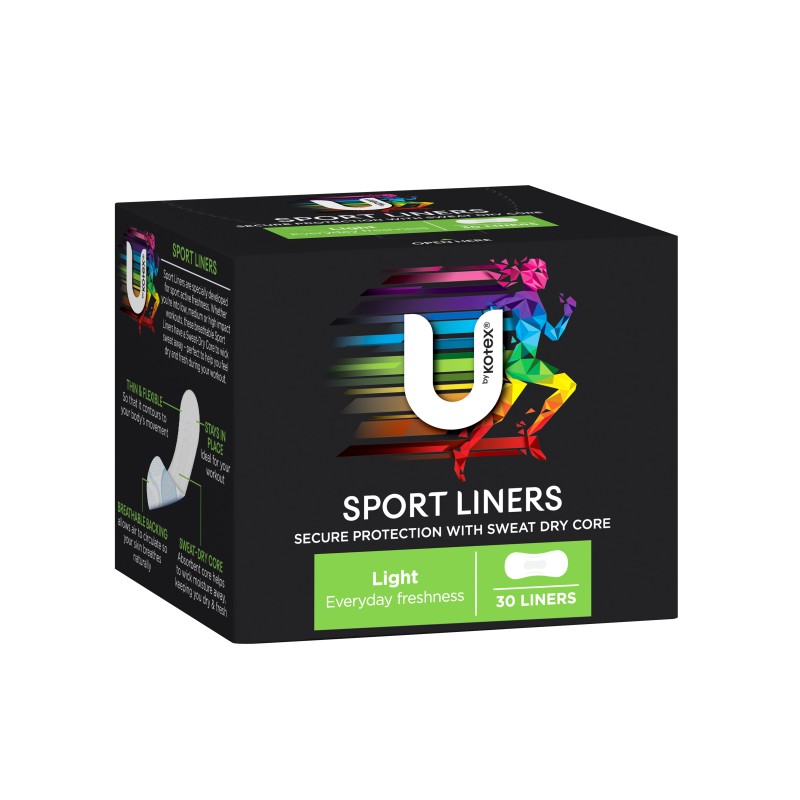 U By Kotex Liners SPORT 30PK