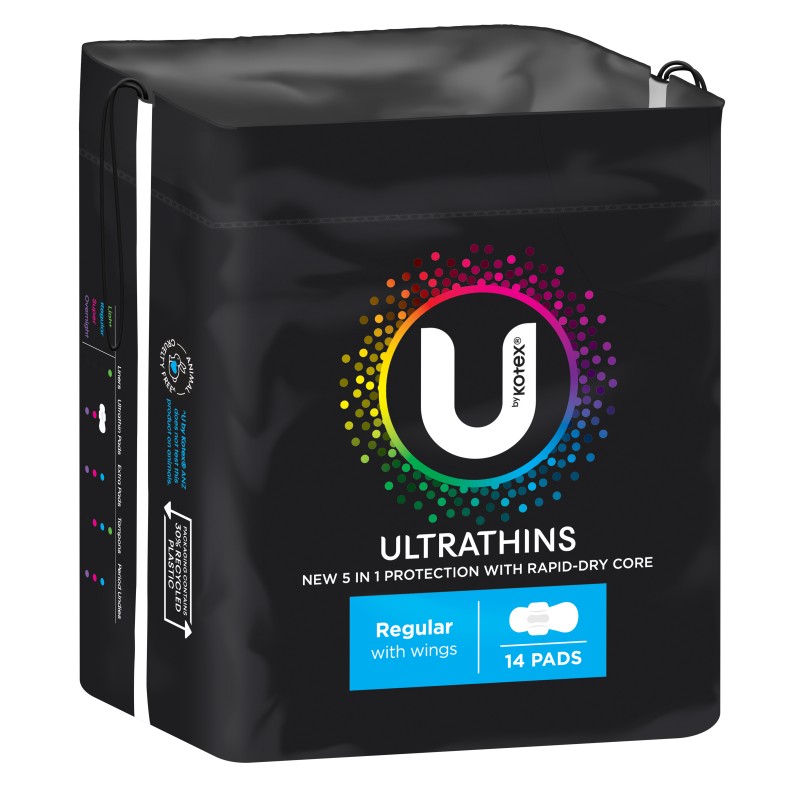 U By Kotex Pads U/T WING REGULAR 14pk