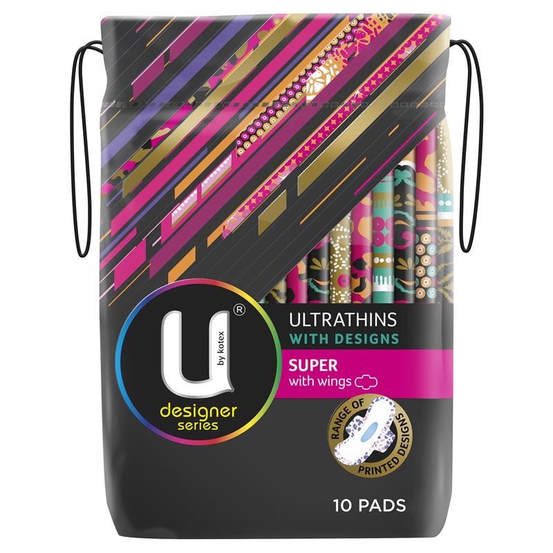 U By Kotex Pads U/Thin Sup10PK