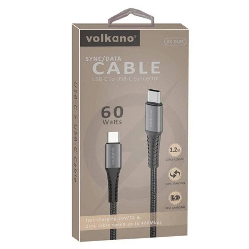 USB-C-USB-C Cable 60W Volkano 