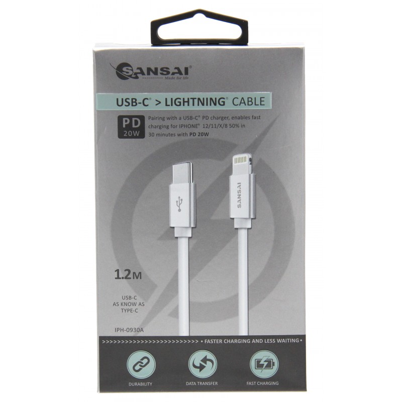 Type-C to LIGHTNING Cable PD20W