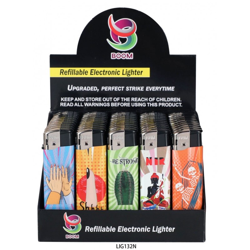 Boom Elec Lighter Wording 50PK