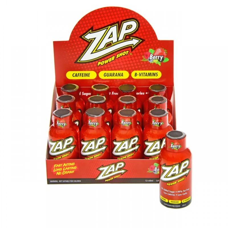 ZAP Power Shot PEACH 60ml 12pk