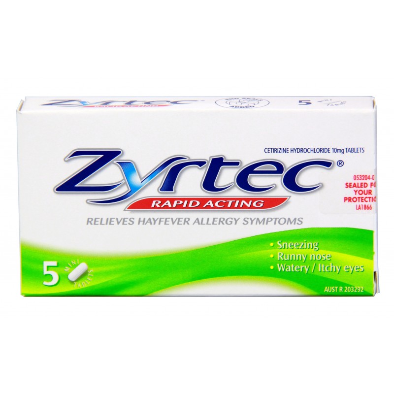 Zyrtec 5 Mini Tablets