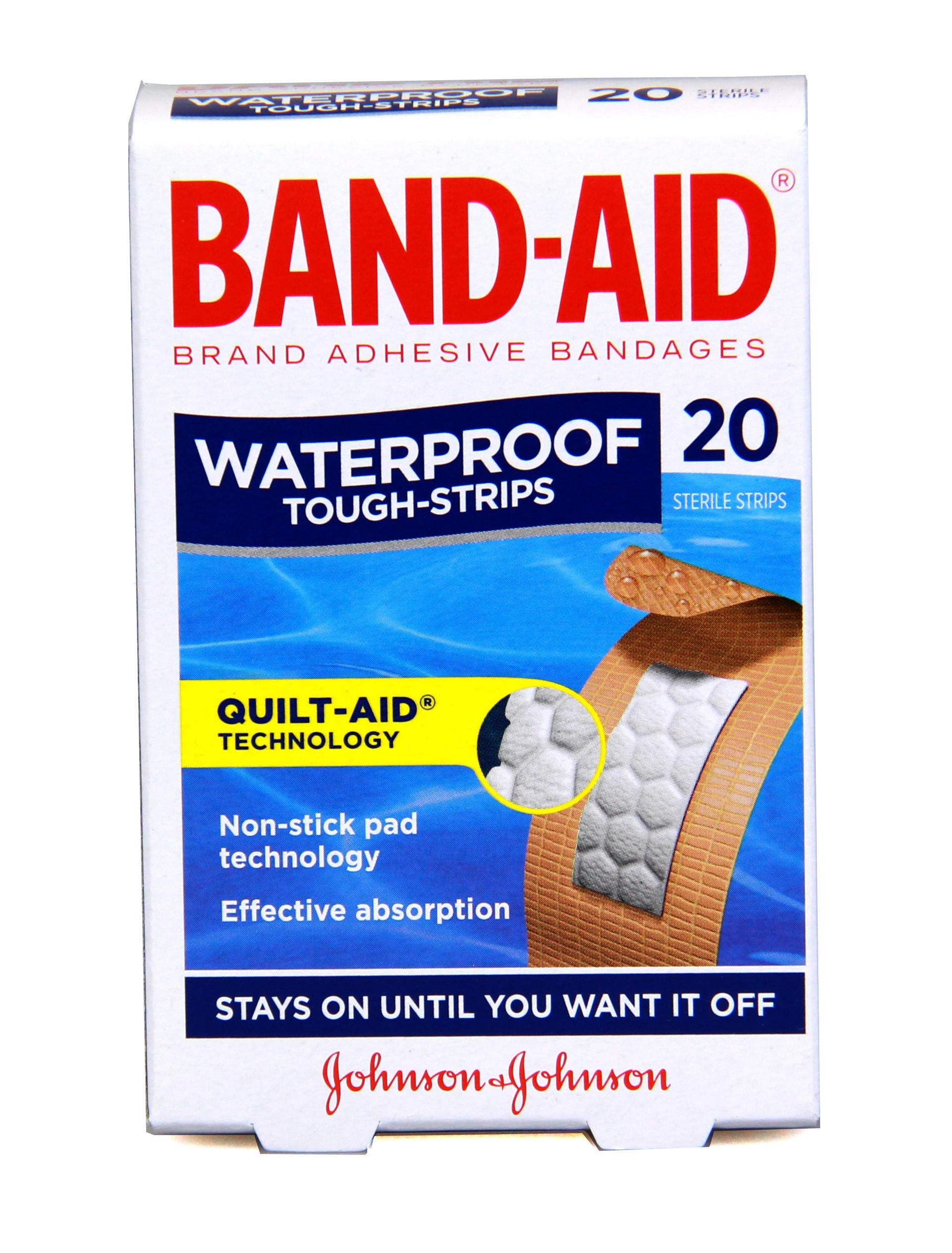 BandAid Waterproof 20pk Health and Beauty Products PeleGuy