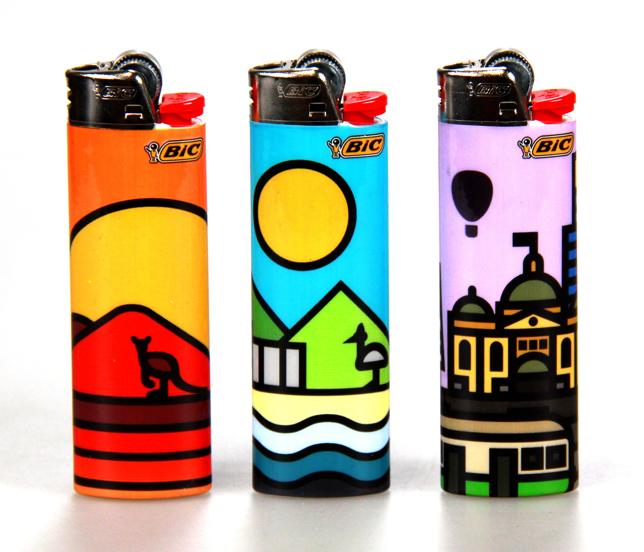 bic print design on fire disposable lighters products peleguy