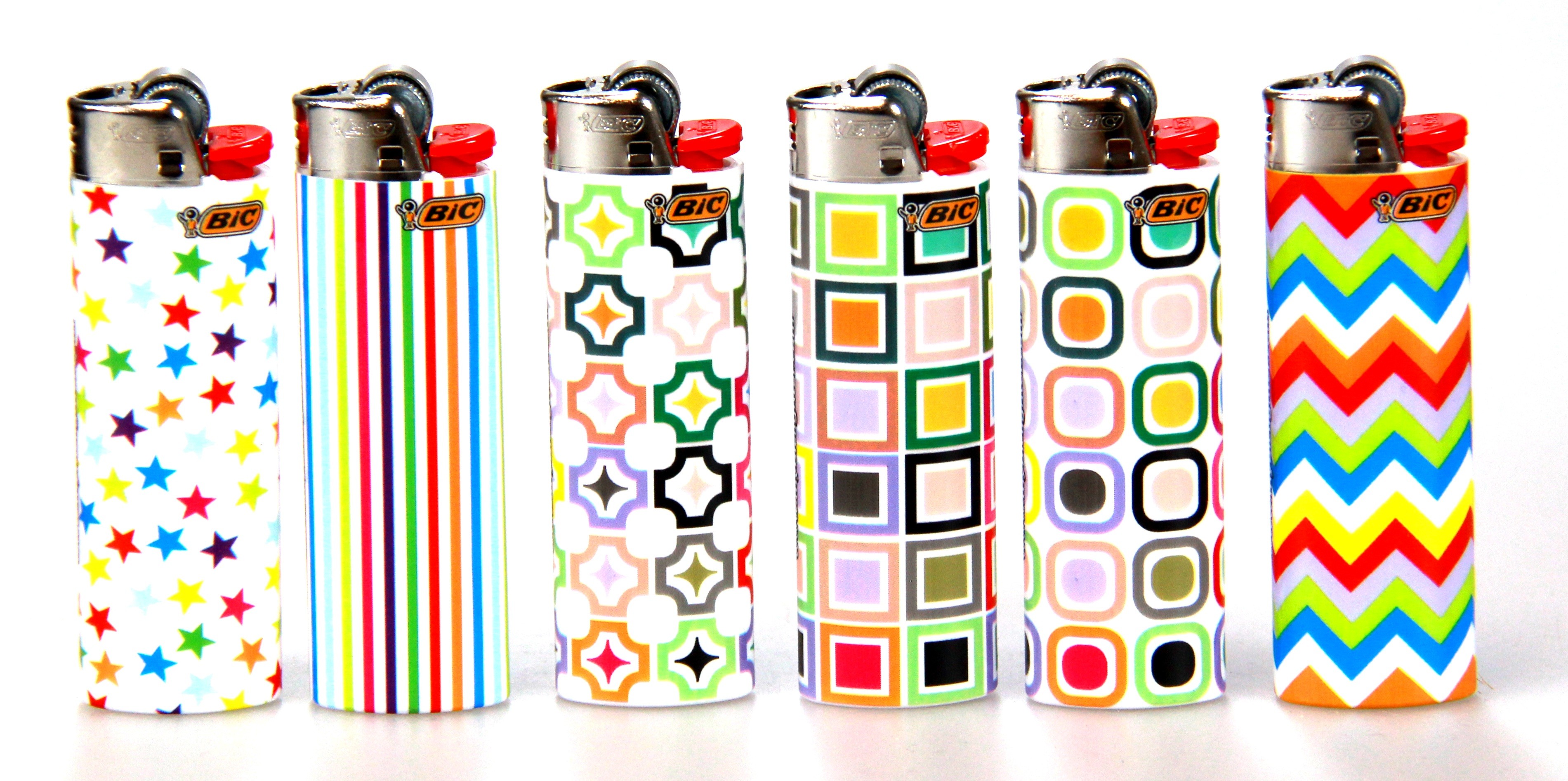 bic print design on fire disposable lighters products peleguy
