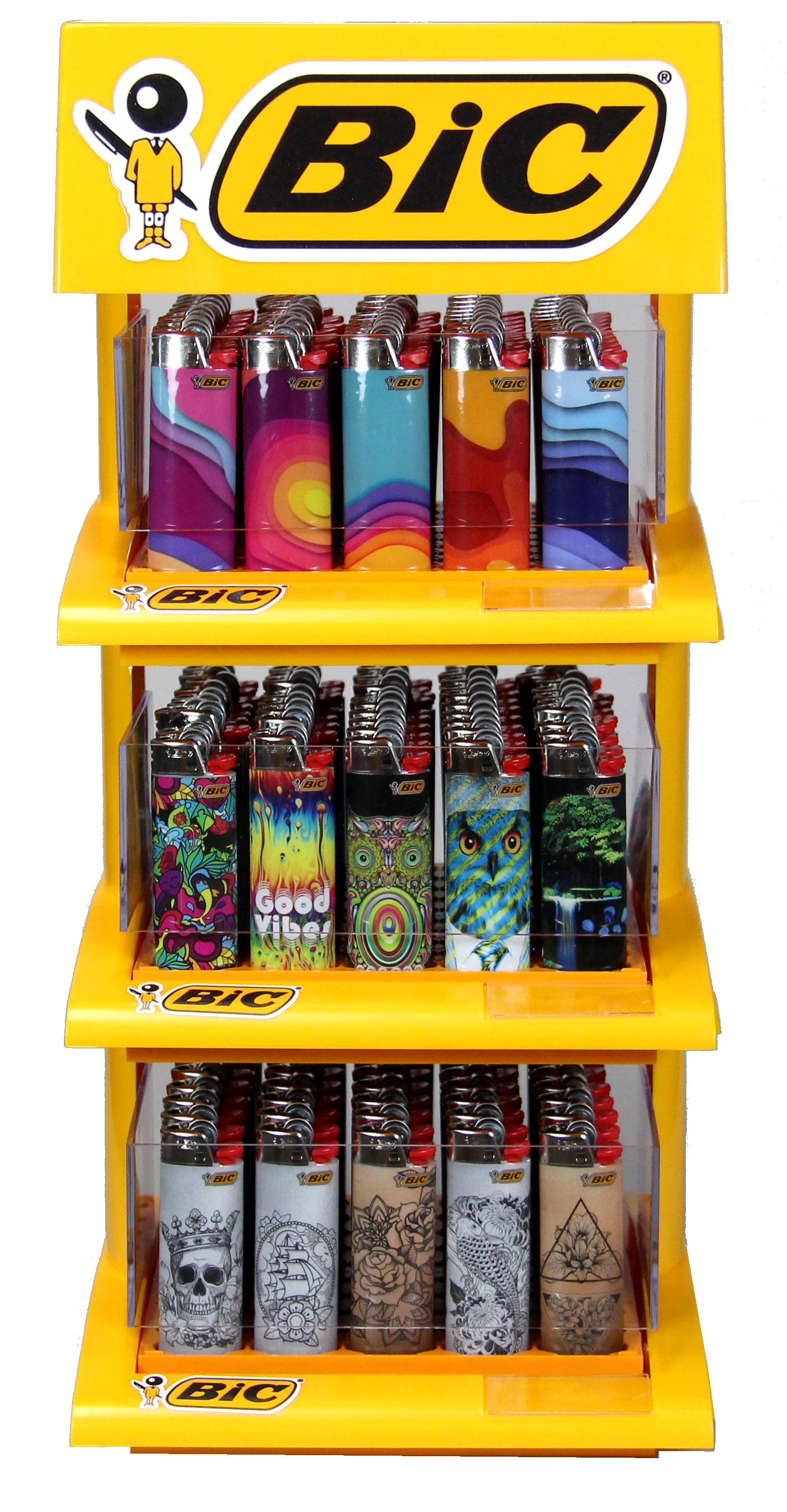 Bic Stand 3 Levels Bic Lighters Products PeleGuy Distribution Pty