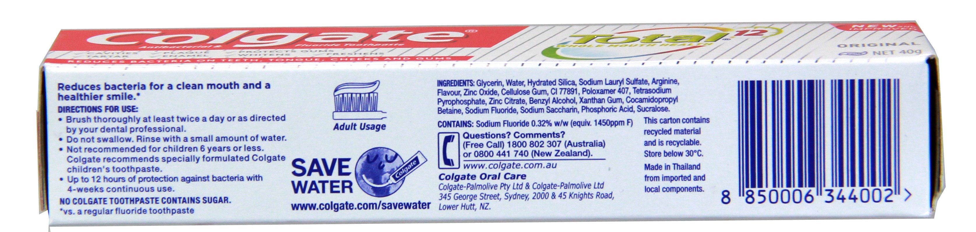 Colgate Toothpaste Barcode