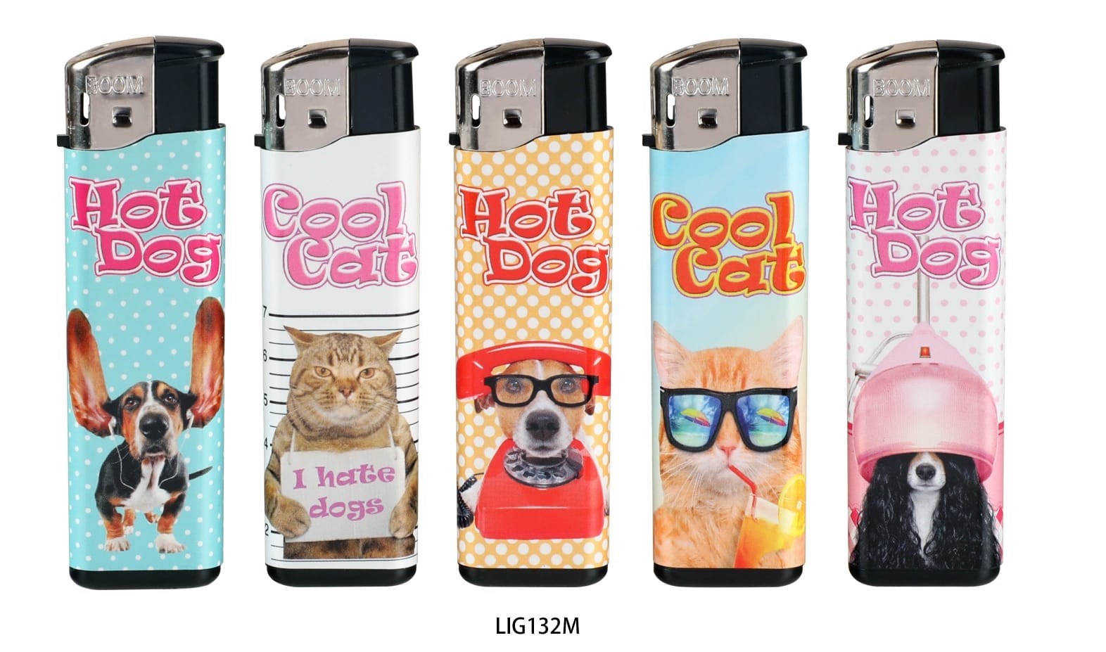 Boom Elec Lighter Dog&Cat 50PK Disposable Lighters Products PeleGuy