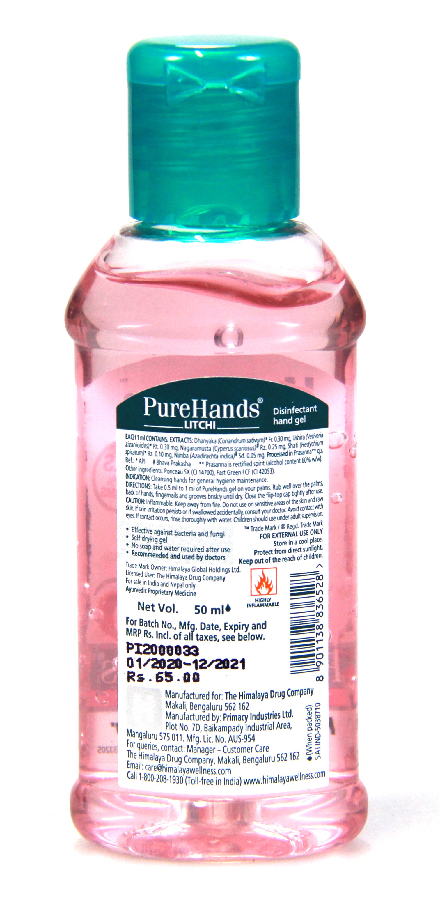 Hand Sanitizer Himalaya Health And Beauty Products Peleguy Distribution Pty Ltd 1300 377 341