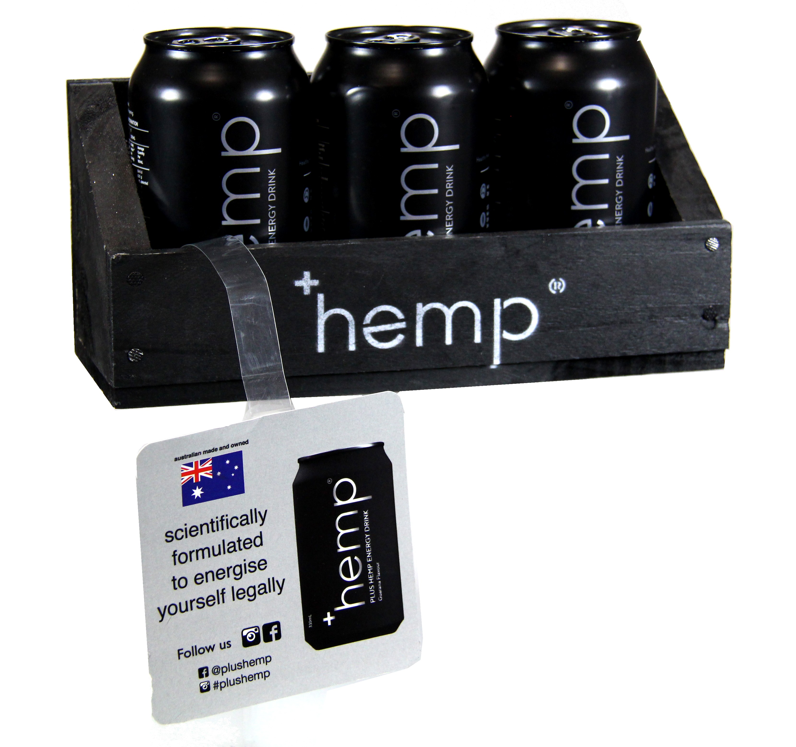 Hemp +Hemp Energy Drink 12 Cans Products PeleGuy Distribution Pty Ltd