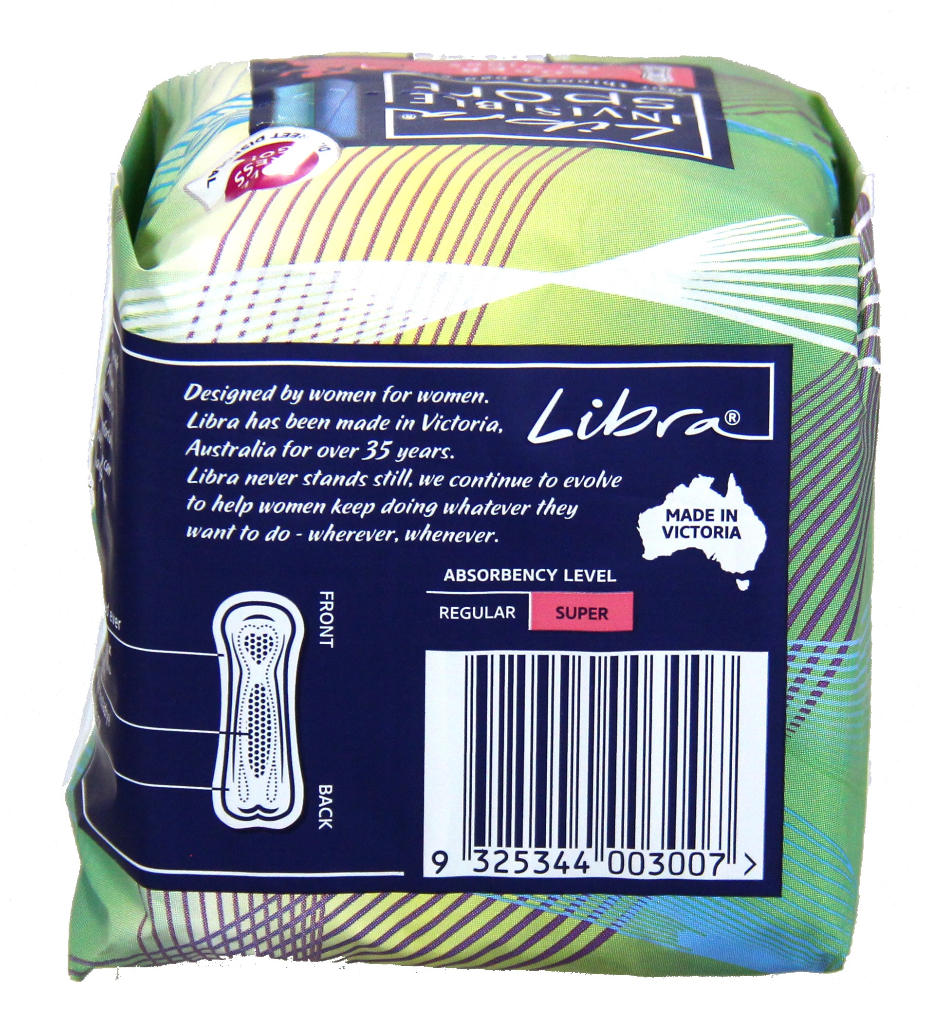Libra Pads SPORT Super 10PK Products PeleGuy Distribution Pty Ltd