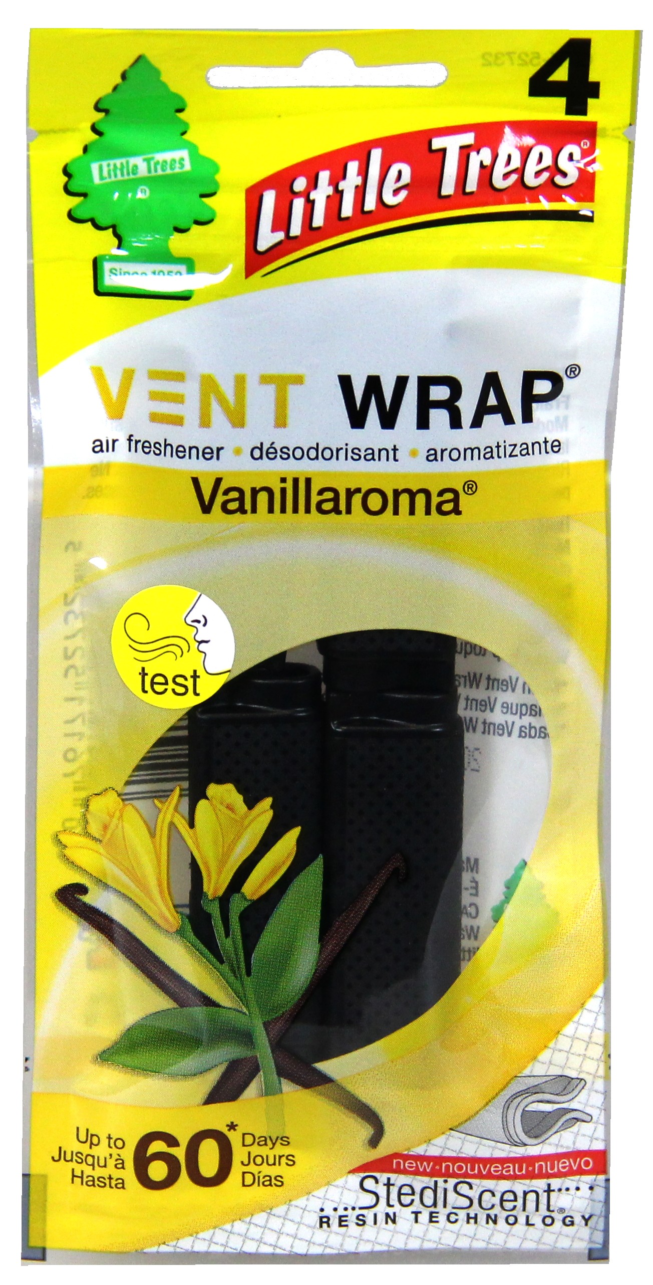 Little Trees Vent WRAP Vanillaroma 4pk Air Fresheners Products