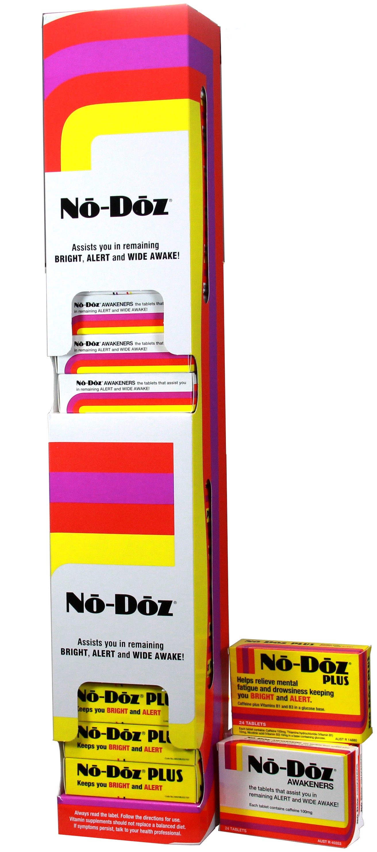 no doz display 24 unit 10yellow