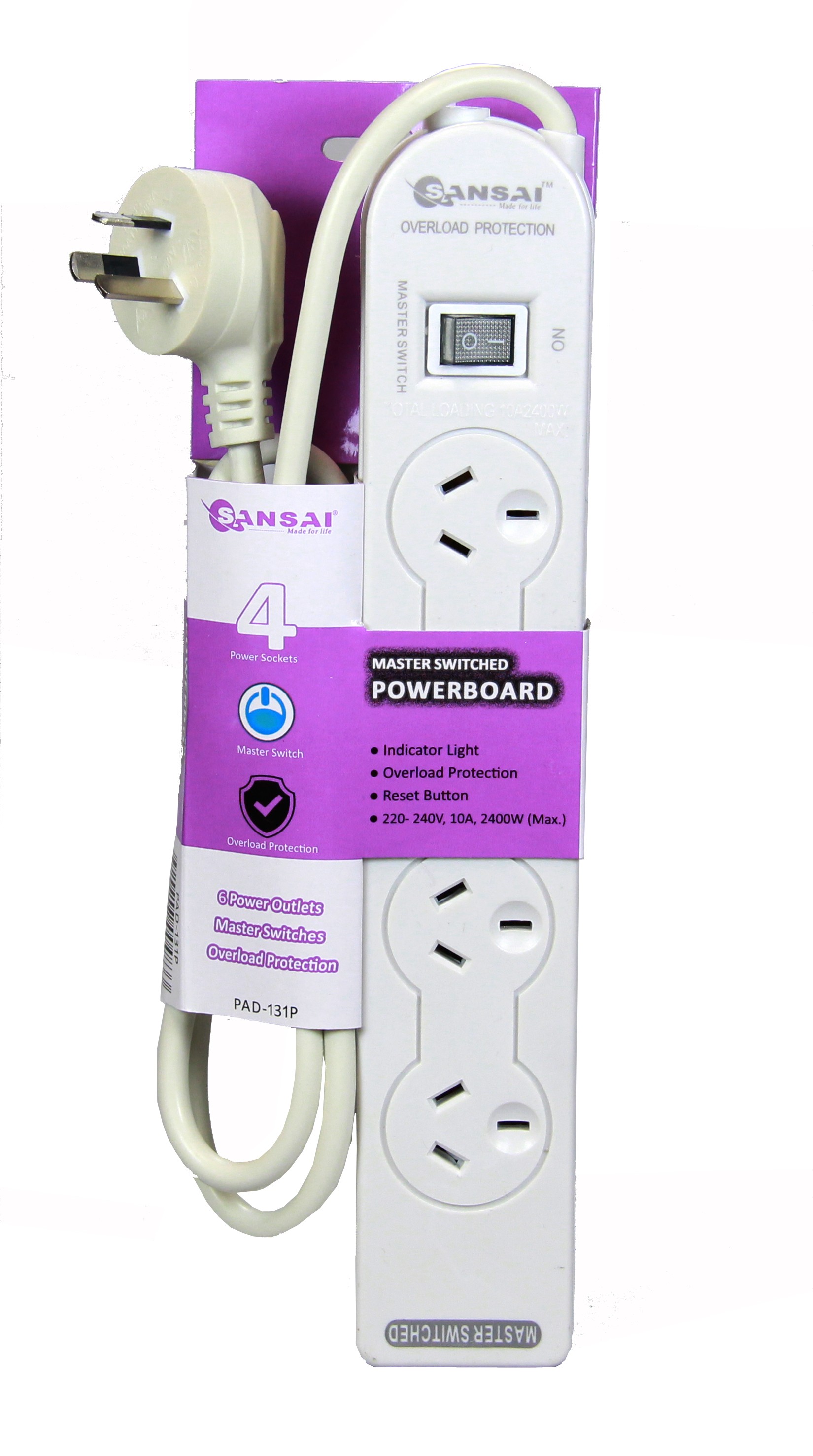 Power Board 4 Outlets Power Boards & World Adaptor Products PeleGuy