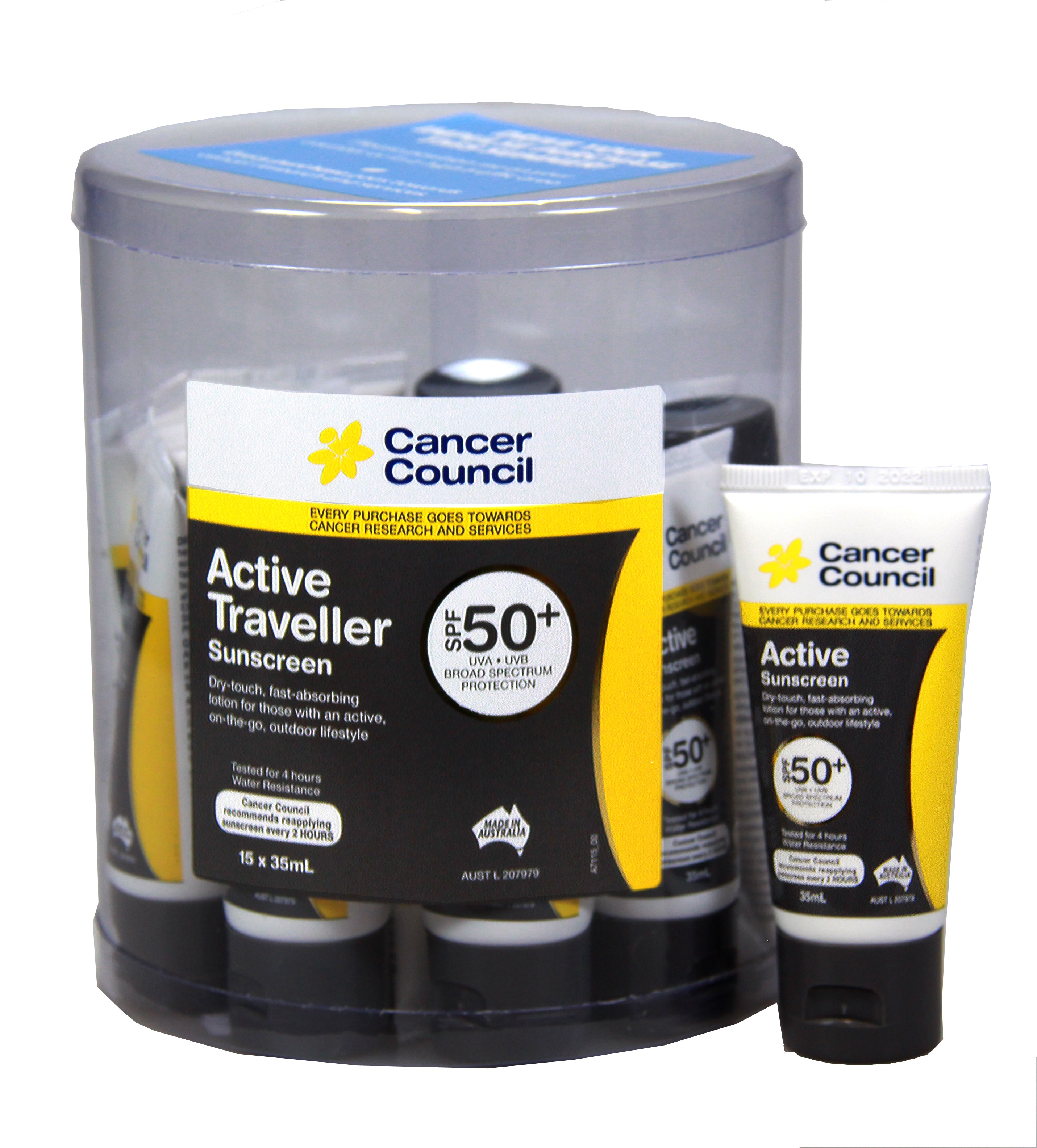 Sunscreen Active50+ 35ml 15pc Sunscreens Products PeleGuy