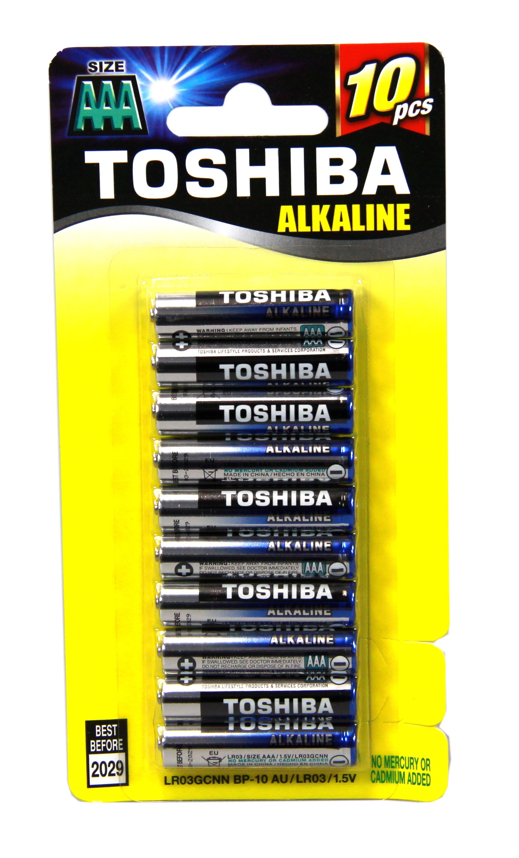 Toshiba Alkaline AAA10PK Batteries Products PeleGuy Distribution