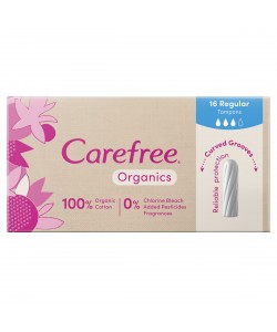 Carefree Tampons Organics REGULAR 16pk