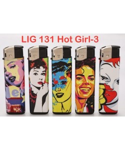 Boom Electric Lighter HOT GIRLS-3 50PK