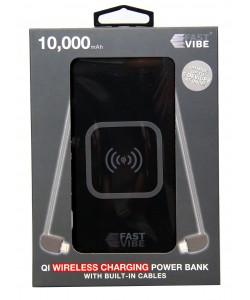 Fast Vibe Power Bank Wireless 10000mAh 