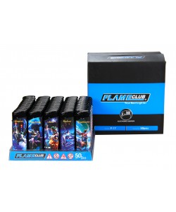 Lighter- Flame Club Electronic 50PK