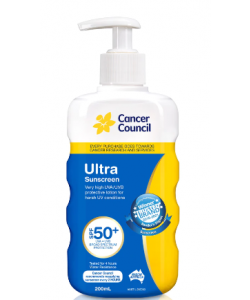 Sunscreen Ultra 50+ 200ml Pump