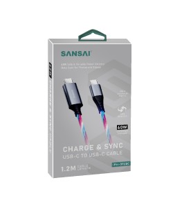 USB-C TO USB-C LED Light up RGB cable