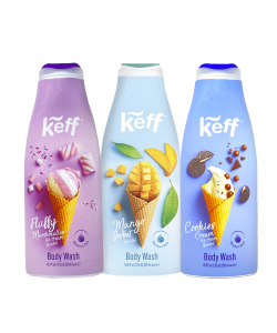 KEFF Body Wash 12pk 500ml