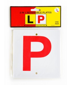 L/P Plate 2 IN 1 QLD,SA,NT,TAS