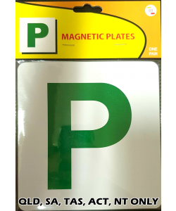 P Plate Magnetic Green/White