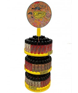 Clipper Lighter Full STAND YELLOW 144pcs