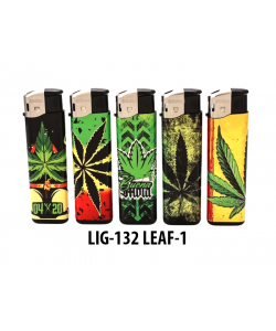 Boom Electric Lighter LEAF-1 50PK