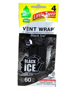 Little Trees Vent WRAP Black ICE 4pk