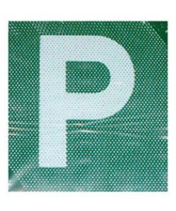 P Plate plastic green