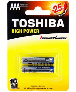 Toshiba Alkaline AAA2PK