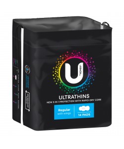 U By Kotex Pads U/T WING REGULAR 14pk