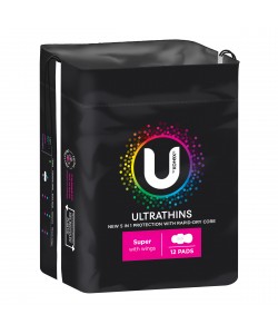 U By Kotex Pads U/T WING SUPER 12PK
