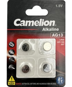 LR44 / AG13 / LR1154 / 357 / Camelion 1.5V button battery