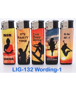 Boom Electric Lighter WORDING-1 50PK