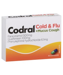 Codral Cold & Flu MUCUS 16caps