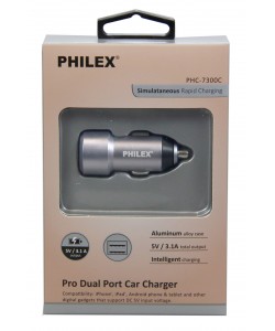 Dual USB Car PHILEX 3.1A