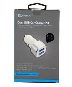 Micro Dual USB 3.1A - Sansai