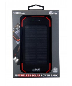 Fast Vibe Wireless Solar power bank 10000mAh 