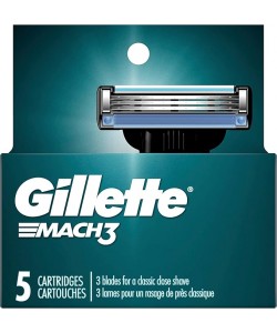 Gillette Mach3+ Replacement Cartridges 5pk