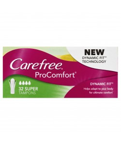 Carefree Tampons SUPER 32pk