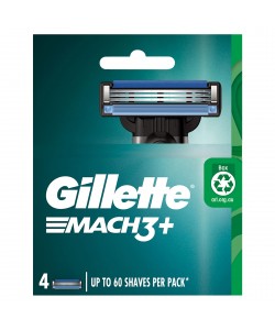 Gillette Mach3 PLUS 4pk Cart