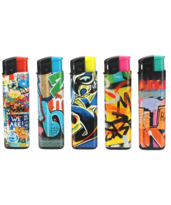 Boom Elec Lighter Grafiti 50PK