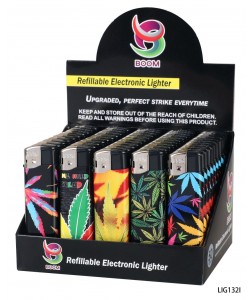 Boom Elec Lighter Leaf 50PK